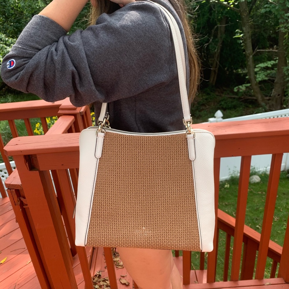 NWT KATE SPADE JACKSON STRAW MEDIUM SHOULDER BAG - Picture 6 of 6